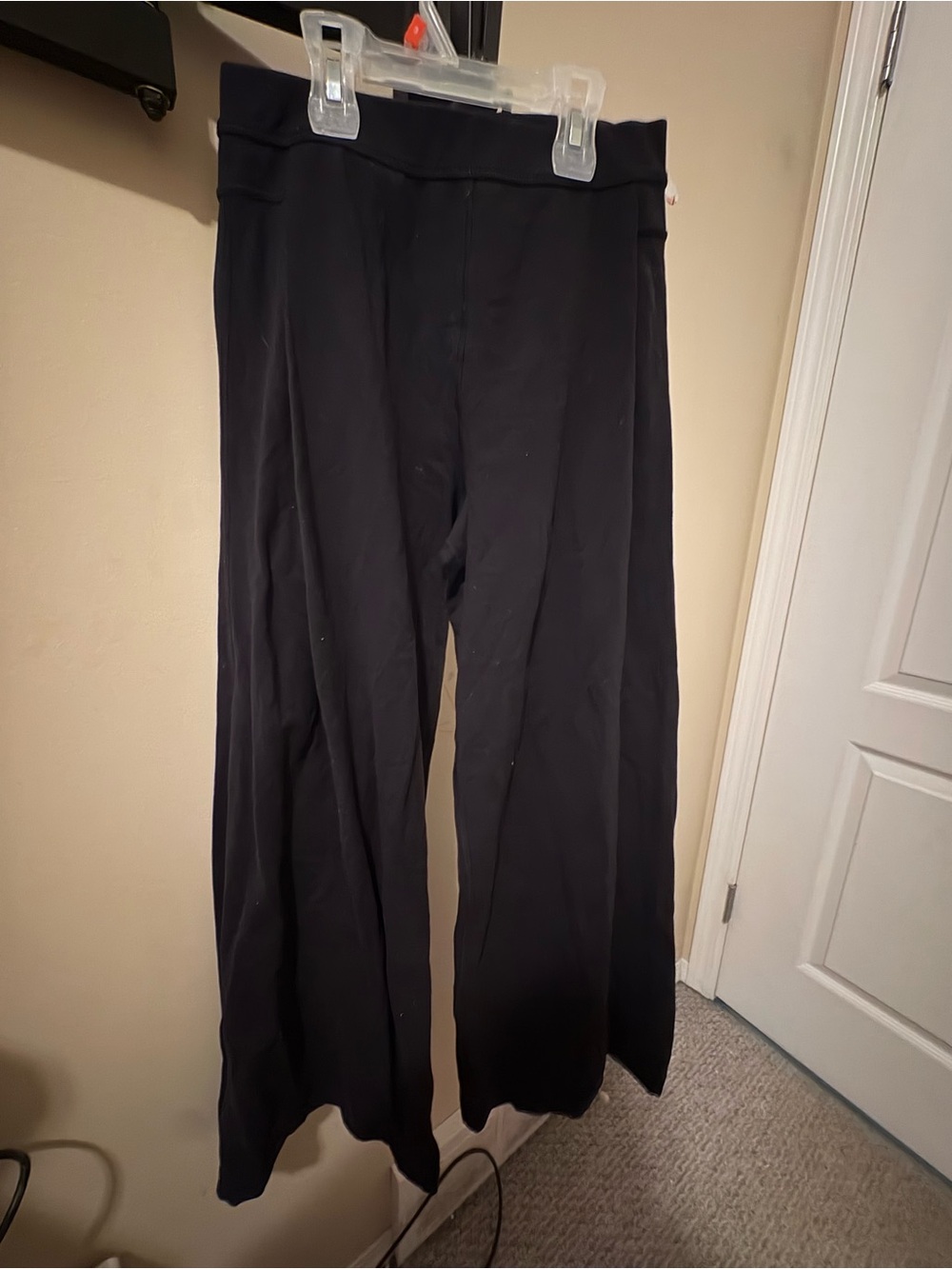 lululemon athletica Black Wide-Leg Stretch Pants